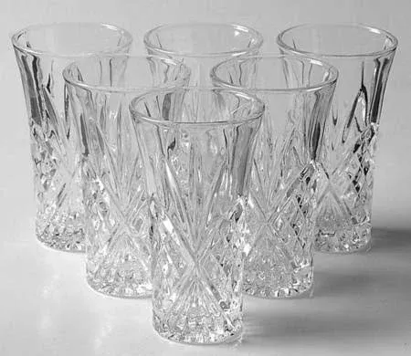 Godinger Set of 6 Dublin Vodka Shooters, Clear