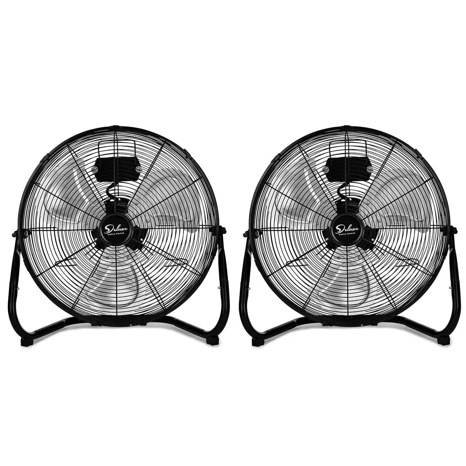 Simple Deluxe High Velocity Heavy Duty Metal Floor Fan-20inch