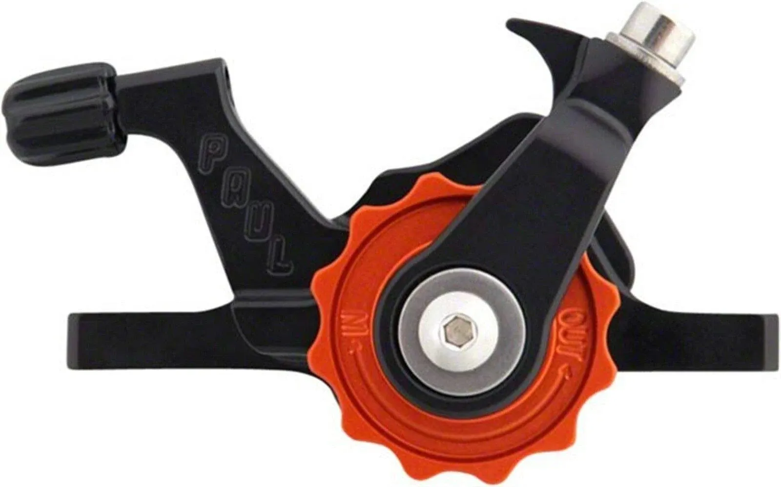 Paul Component Engineering Klamper Disc Caliper, Short Pull, Black with Orange