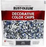 Rust-Oleum 301359 1 lb Decorative Color Chips, Gray Blend