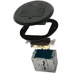 Raco 6239BK 15A Black Floor Box Kit