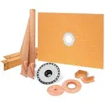 Kerdi-Shower-Kit 48" x 72" ABS Flange 2"