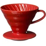 Hario V60 02 Coffee Plastic Dripper Red