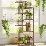 Bamworld Plant Stand Indoor Corner Plant Shelf Outdoor Flower