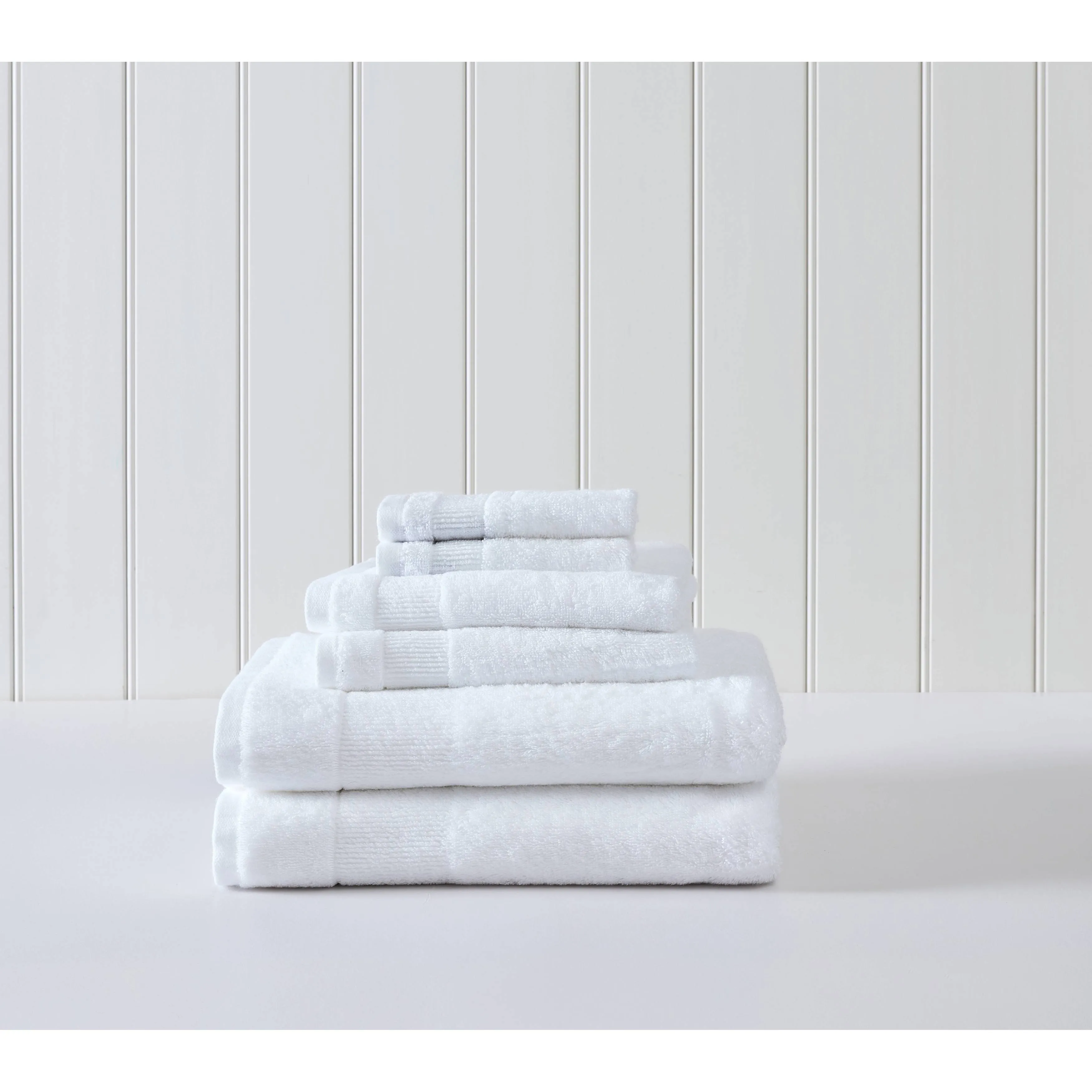 Tommy Bahama Island Retreat 6-Piece White Cotton Towel Set