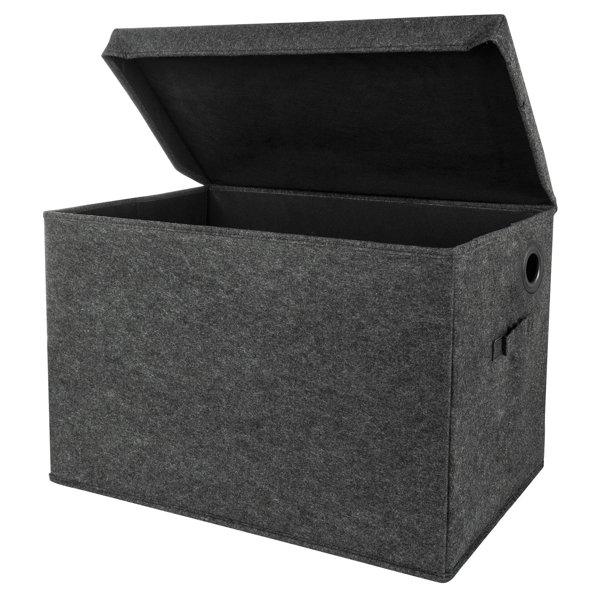 Sammy & Lou Charcoal Felt Toy Box