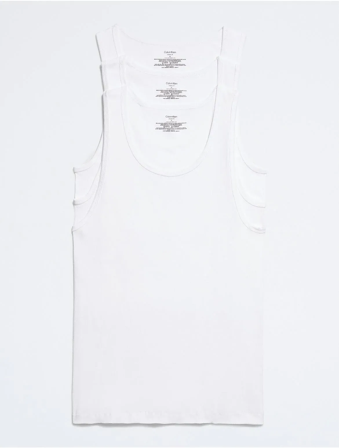 Calvin Klein Men's Cotton Classics 3-Pack Tanks