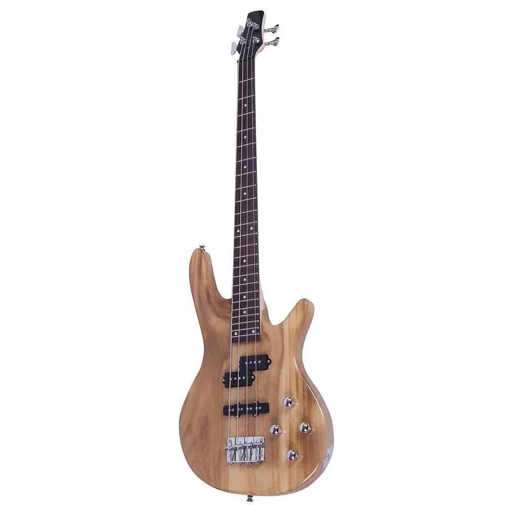 Exquisite Stylish IB Bass Guitar with Power Line and Wrench Tool (Burlywood)