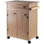 Winsome Wood Hackett Kitchen Storage Cart, Natural Finish