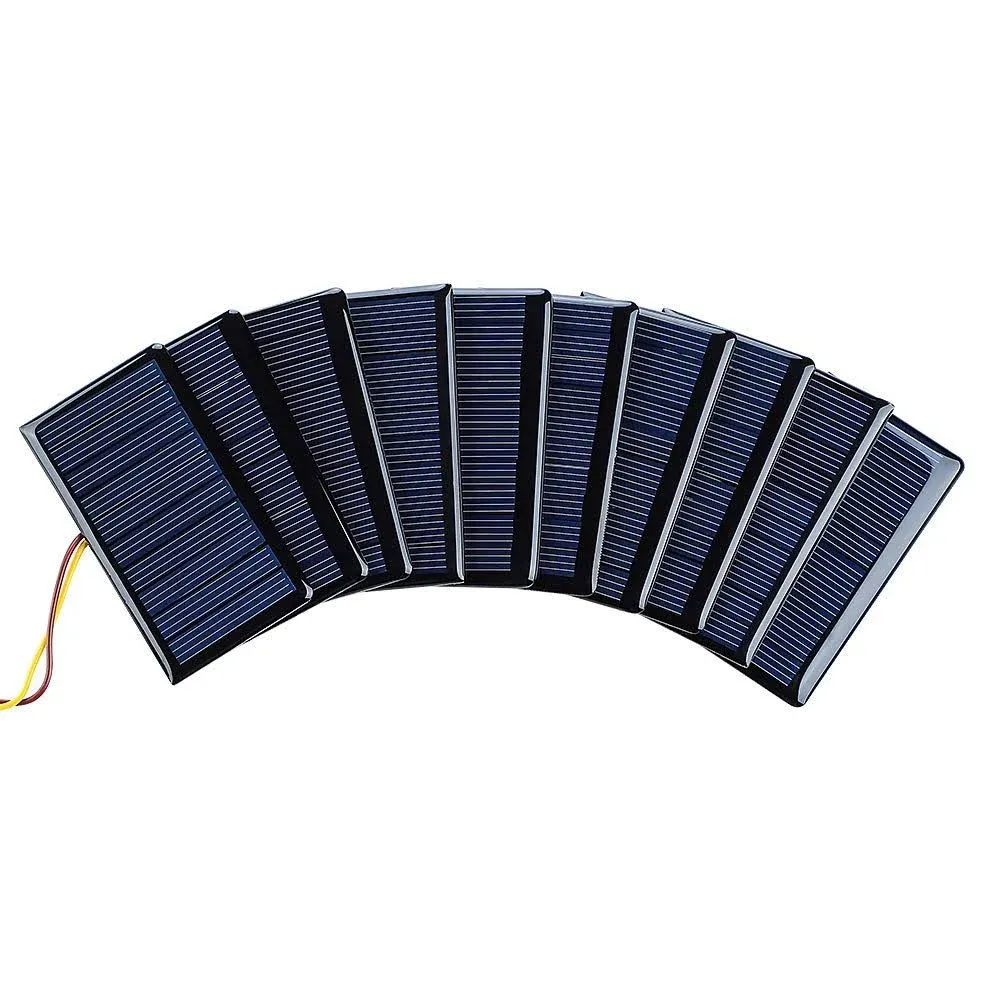 SUNYIMA 10pcs 5V 60mA Mini Polycrystalline Solar Panels Cells 68mmx37mm/2.67"x1 ...