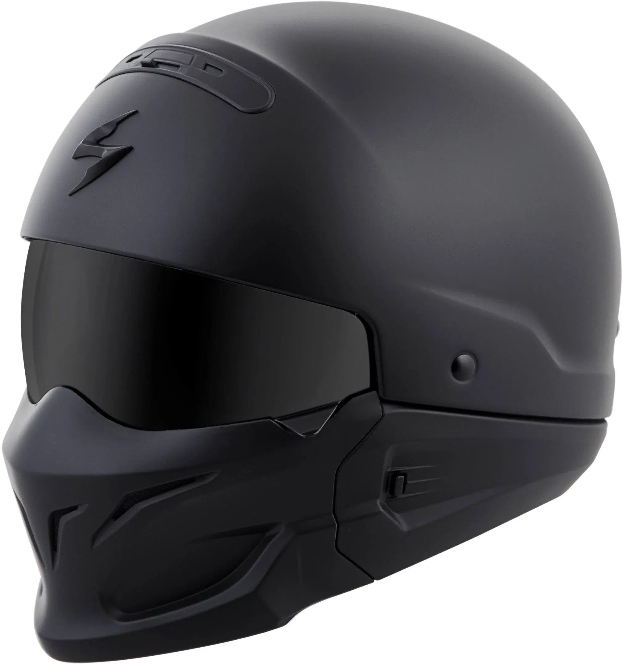 ScorpionEXO Covert Open Face Half Shell 3/4 Mode Motorcycle Helmet Dot Approved Solid Adult Unisex (Matte Black - Large)