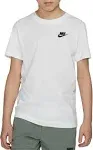 Nike Boys' Sportswear Futura T-Shirt, XL, Black/White