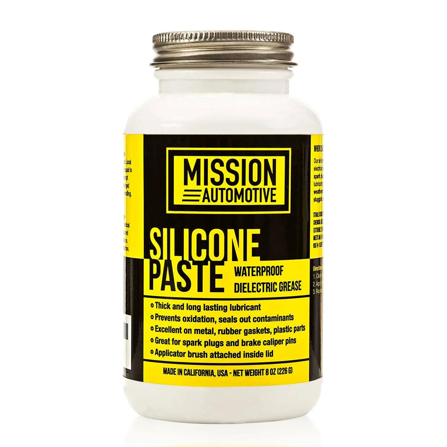 Mission Automotive Dielectric Grease/Silicone Paste/Waterproof Marine Grease (8 Oz.) Made in USA- Excellent Silicone Grease