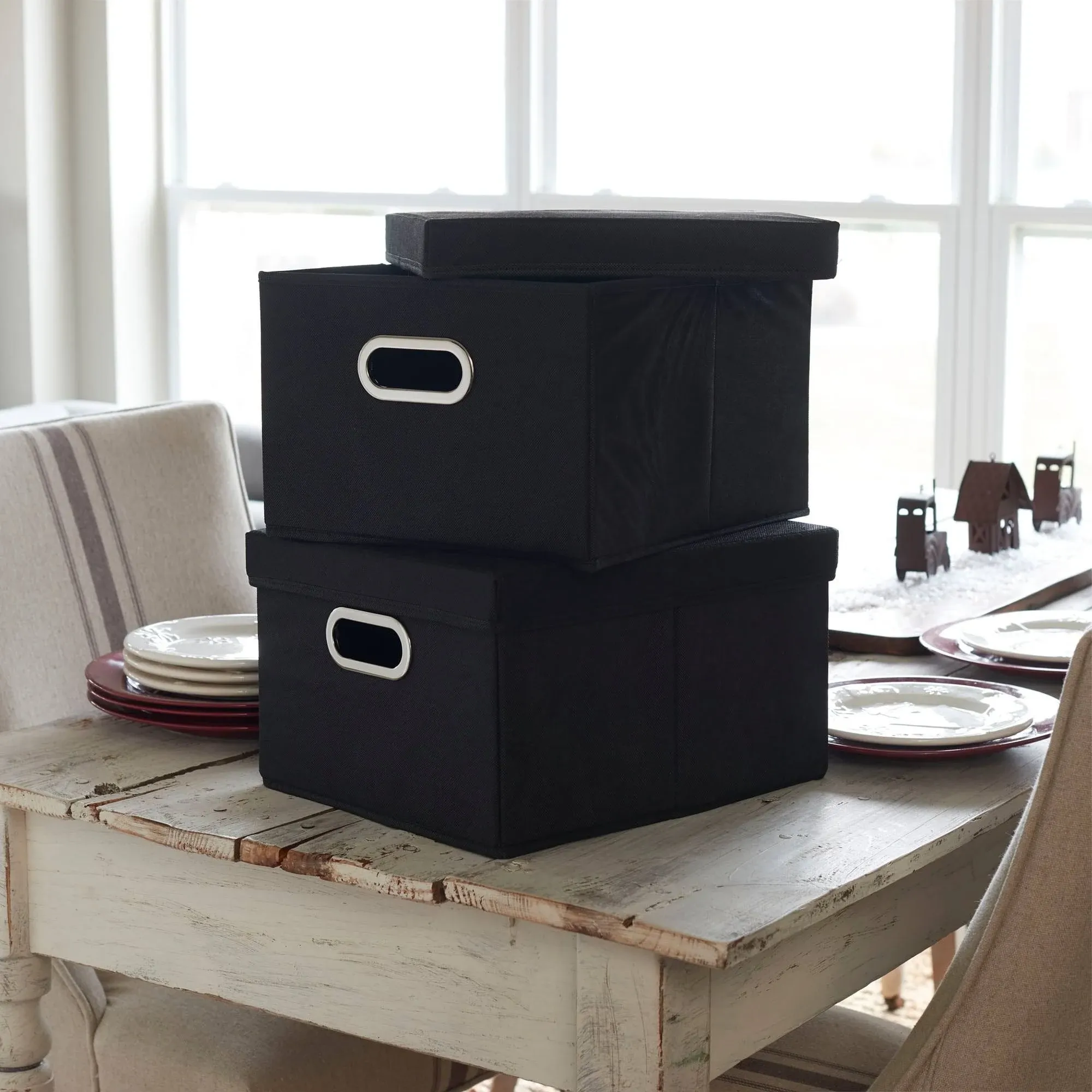 Household Essentials Storage Boxes With Lids