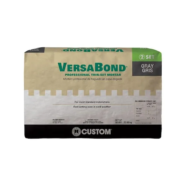 VersaBond 50 lb. Gray Fast-Setting Professional Thinset Mortar