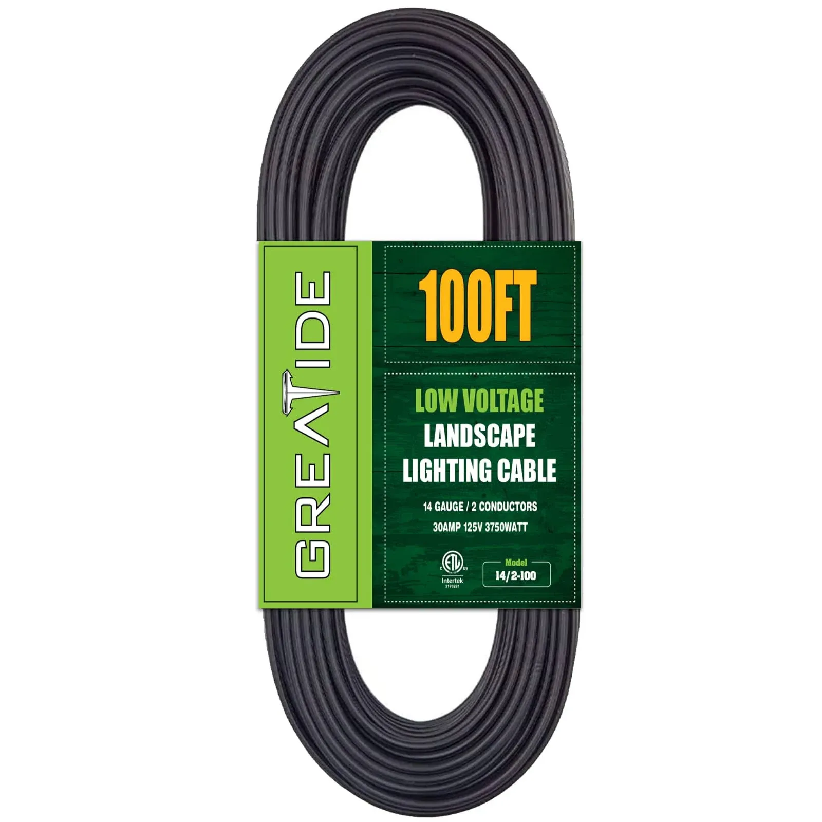 14/2 Low Voltage Landscape Lighting Wire, Outdoor Direct Burial Cable, 14 Gauge 