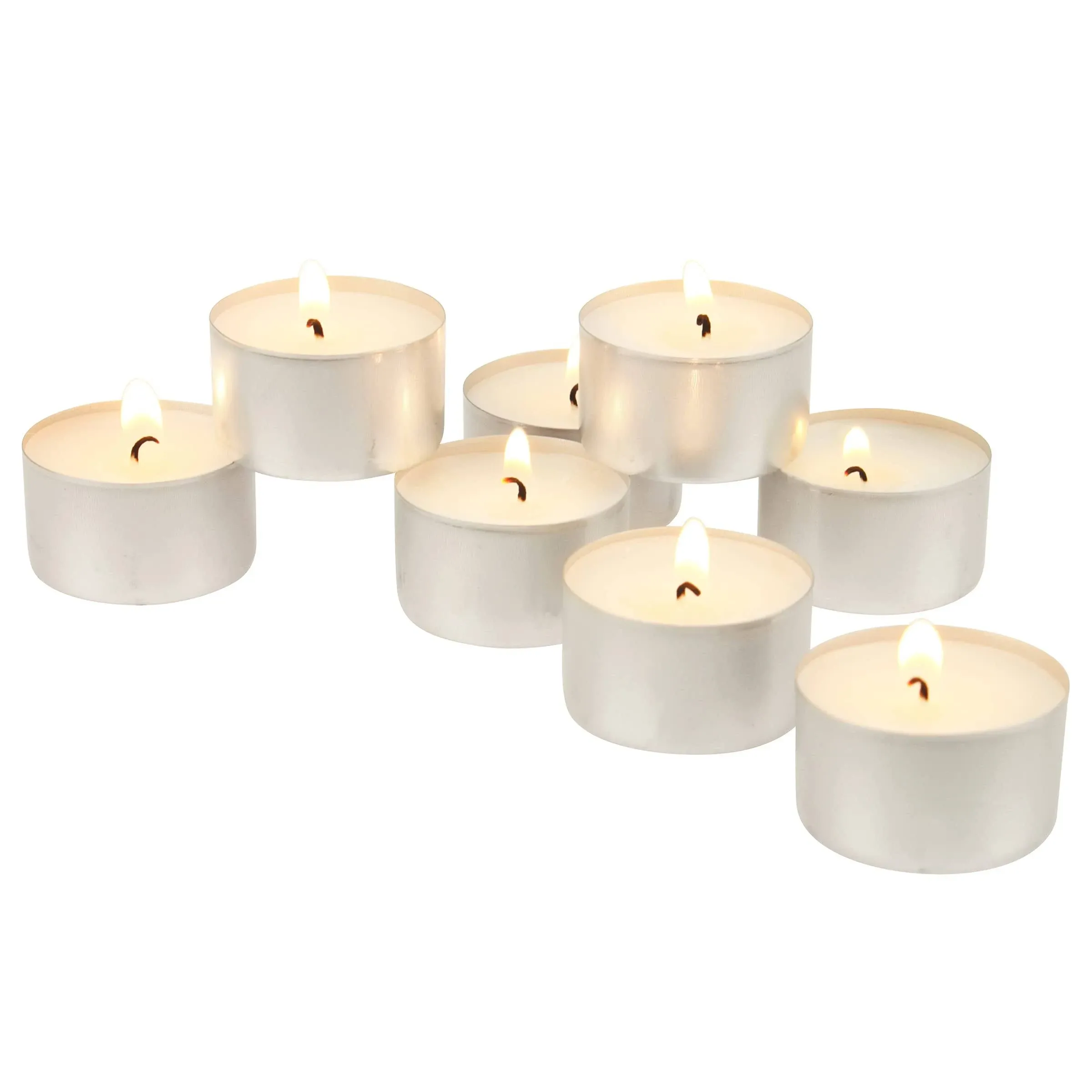 Stonebriar Unscented Long Burning Tealight Candles with 8 Hour Burn Time