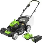 80V 21" Cordless Battery Push Lawn Mower w/ 5.0Ah Battery & Charger