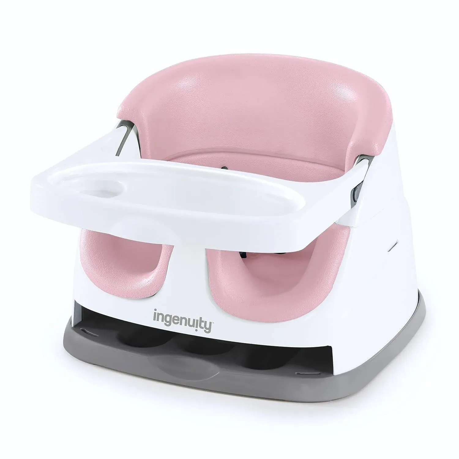 Ingenuity Baby Base 2-in-1 Floor Seat with Tray - Peony