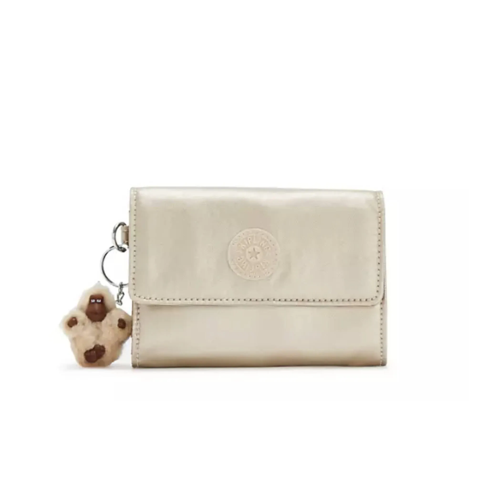 Kipling Pixi Medium Metallic Organizer Wallet Starry Gold Metallic