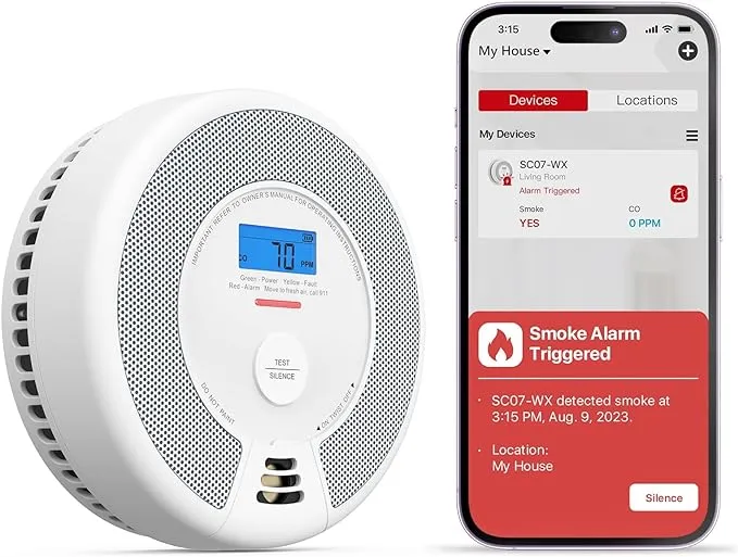 X-Sense Smart Smoke & Carbon Monoxide Detector SC07-WX