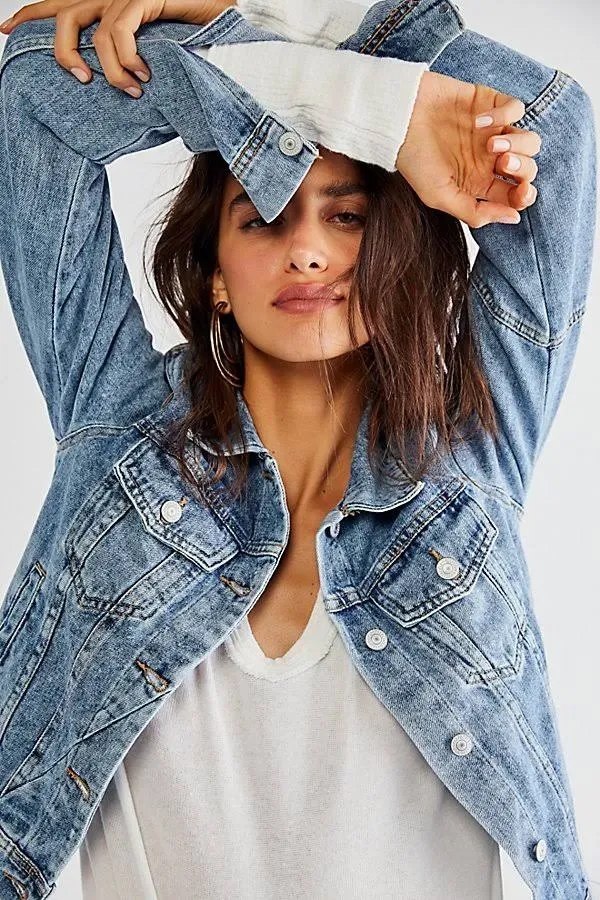 Free People Rumors Denim Jacket