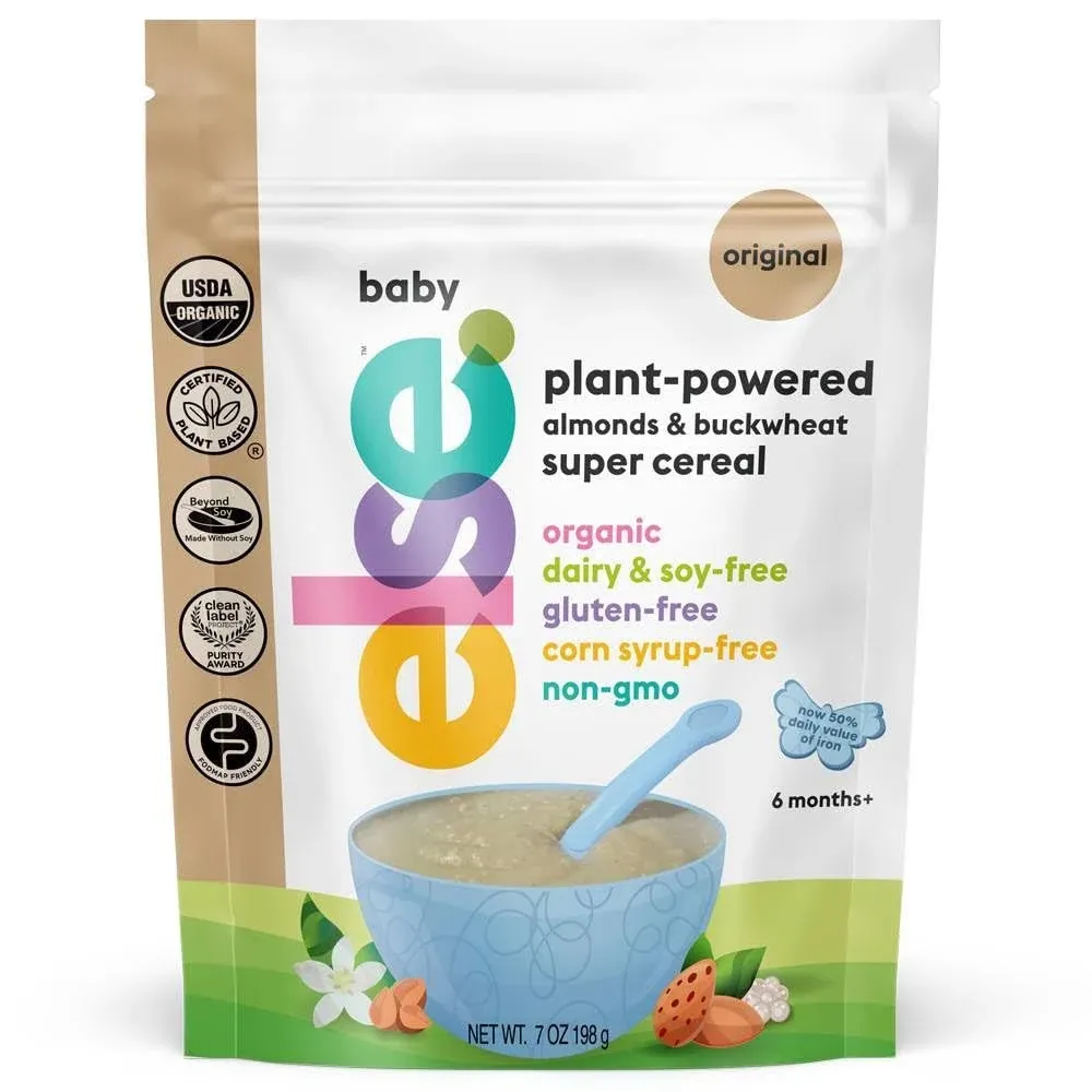 Delivered From USA, Plant Based Super Cereal Organic Stage 1 Baby Food Original