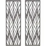 Florian Modern/Contemporary Grey Laser Cut Wood 2-piece Panel Wall Decor Set