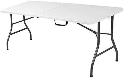 Costway 6' Folding Table Portable Plastic Indoor Outdoor Picnic Dining Camp Tables