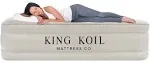 King Koil Luxury California King Air Mattress with Built-in Pump for Home, Camping & Guests - 16” King Size Inflatable Airbed Luxury Double High