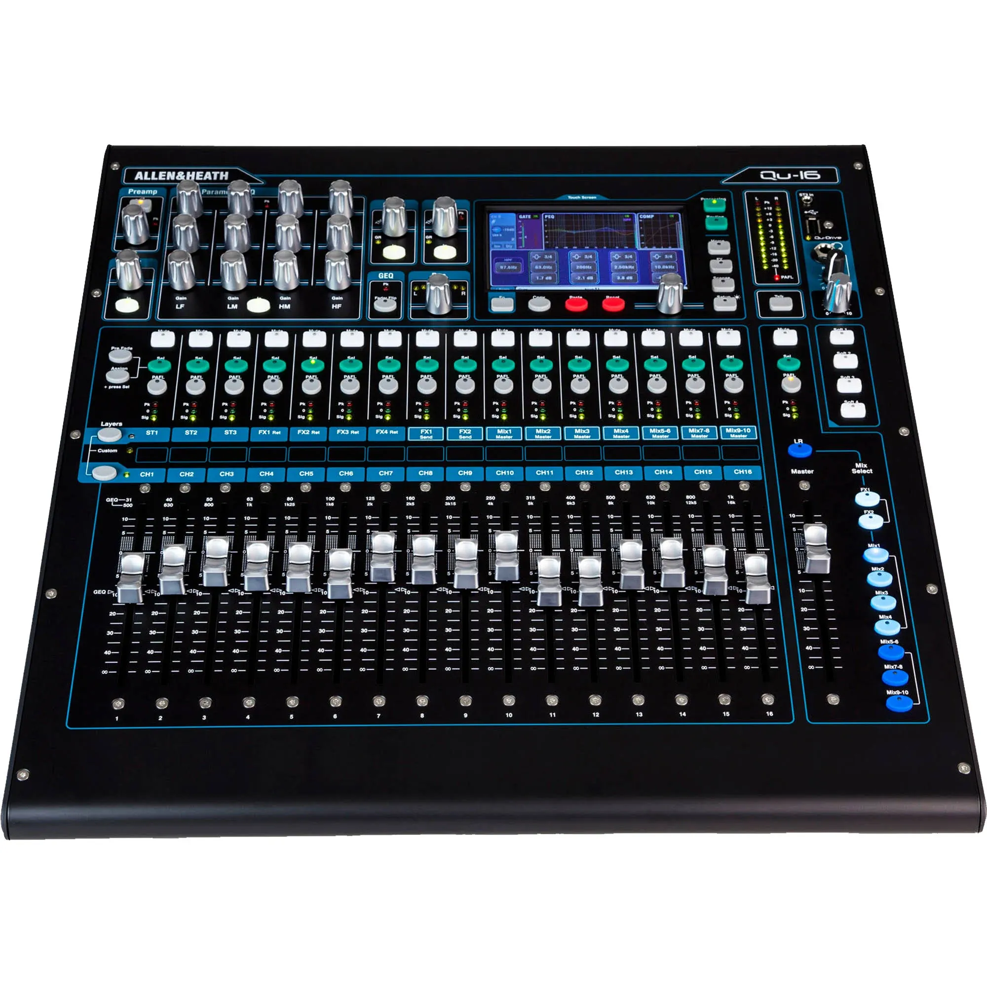 Allen & Heath QU-16C 16 Channel Digital Mixer - Chrome Edition