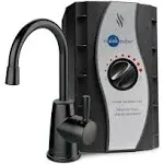 HOT250 Instant Hot Water Dispenser, Single-Handle Matte Black 8.21 in. Faucet with 2/3-Gallon Tank, H250MBLK-SS