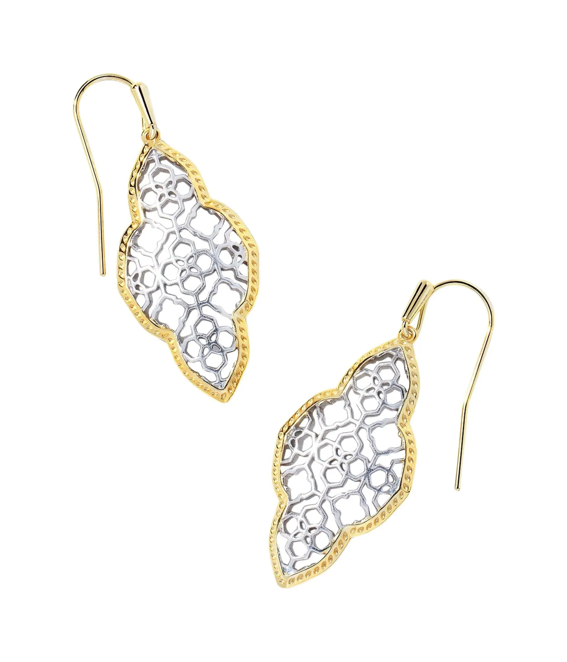 Abbie Drop Earring Gold - Rhodium Mix