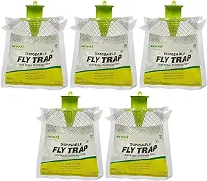 RESCUE! Outdoor Disposable Hanging Fly Trap - 5 Traps