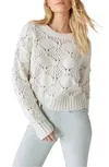 Shop Lucky Brand Open Stitch Sweater In Whisper White