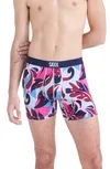 Shop Saxx Men's Ultra Super Soft Relaxed-fit Moisture-wicking Printed Boxer Briefs In Tropical Lens- Multi