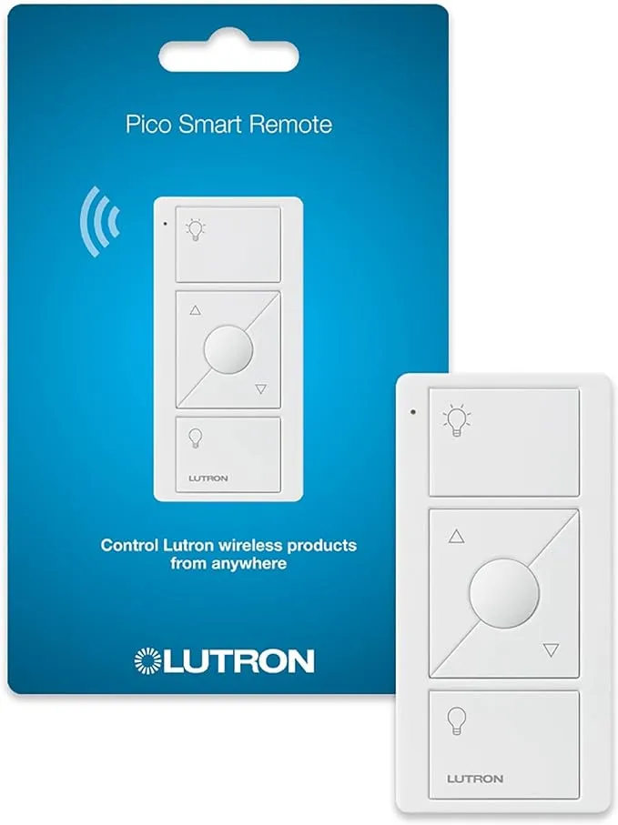 Lutron Pico Smart Remote Control for Caseta Smart Dimmer Switch | PJ2-3BRL-GWH-L01 | White