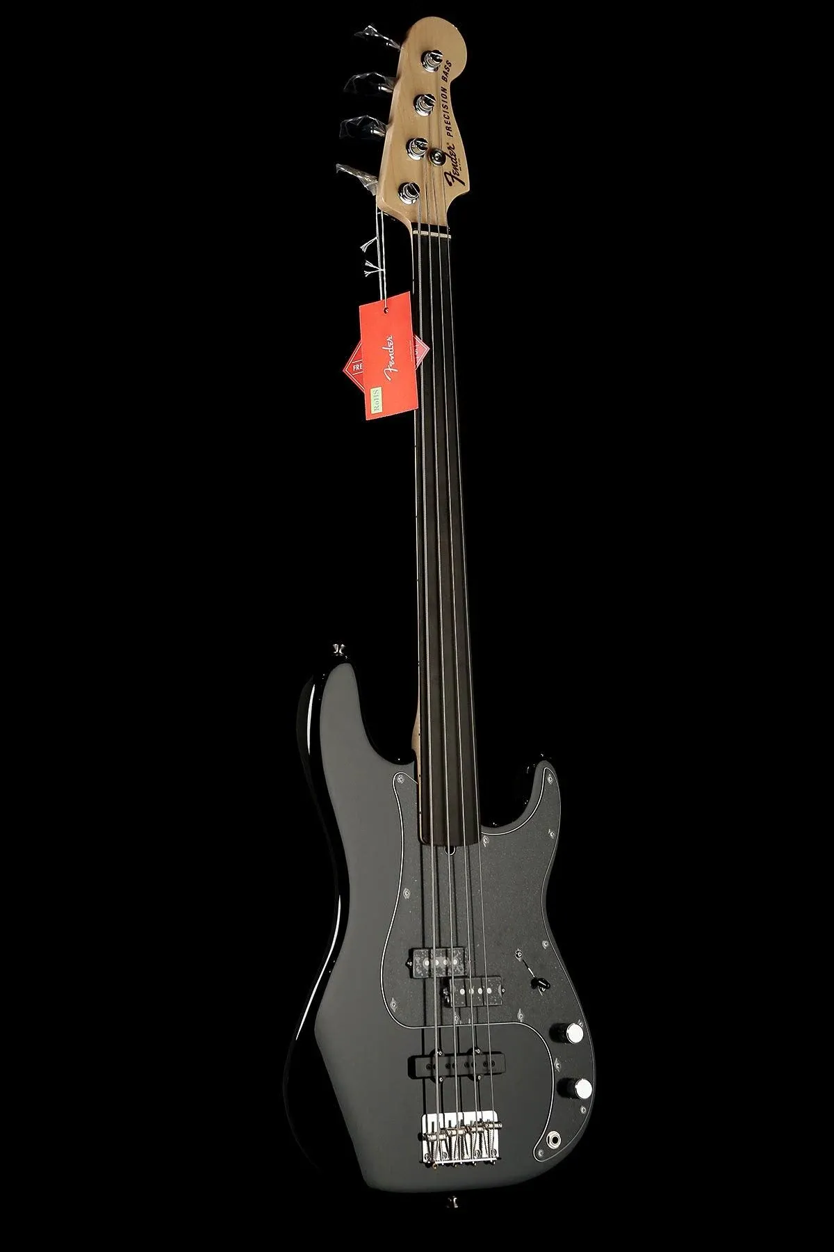 Fender Artist Series Tony Franklin Fretless Precision Bass Black Bass Guitar