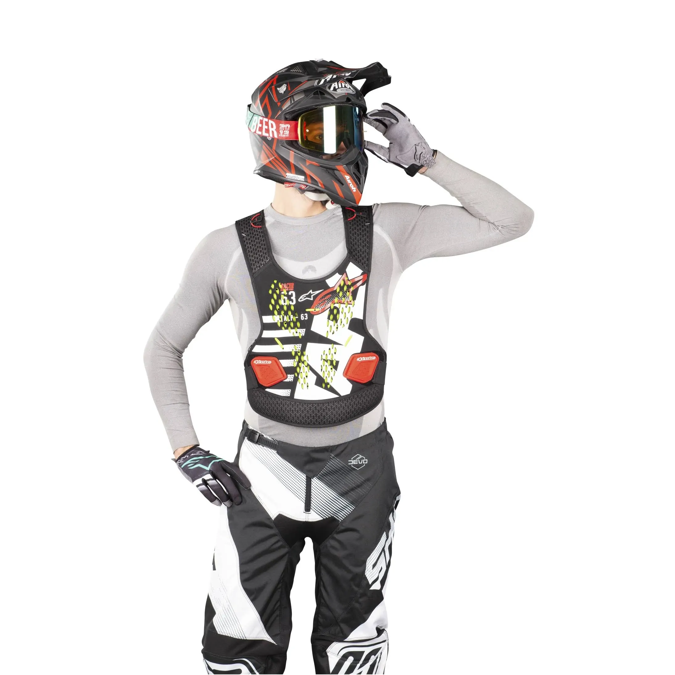 Alpinestars Sequence Chest Protector - Black/White/Red - XL/2XL