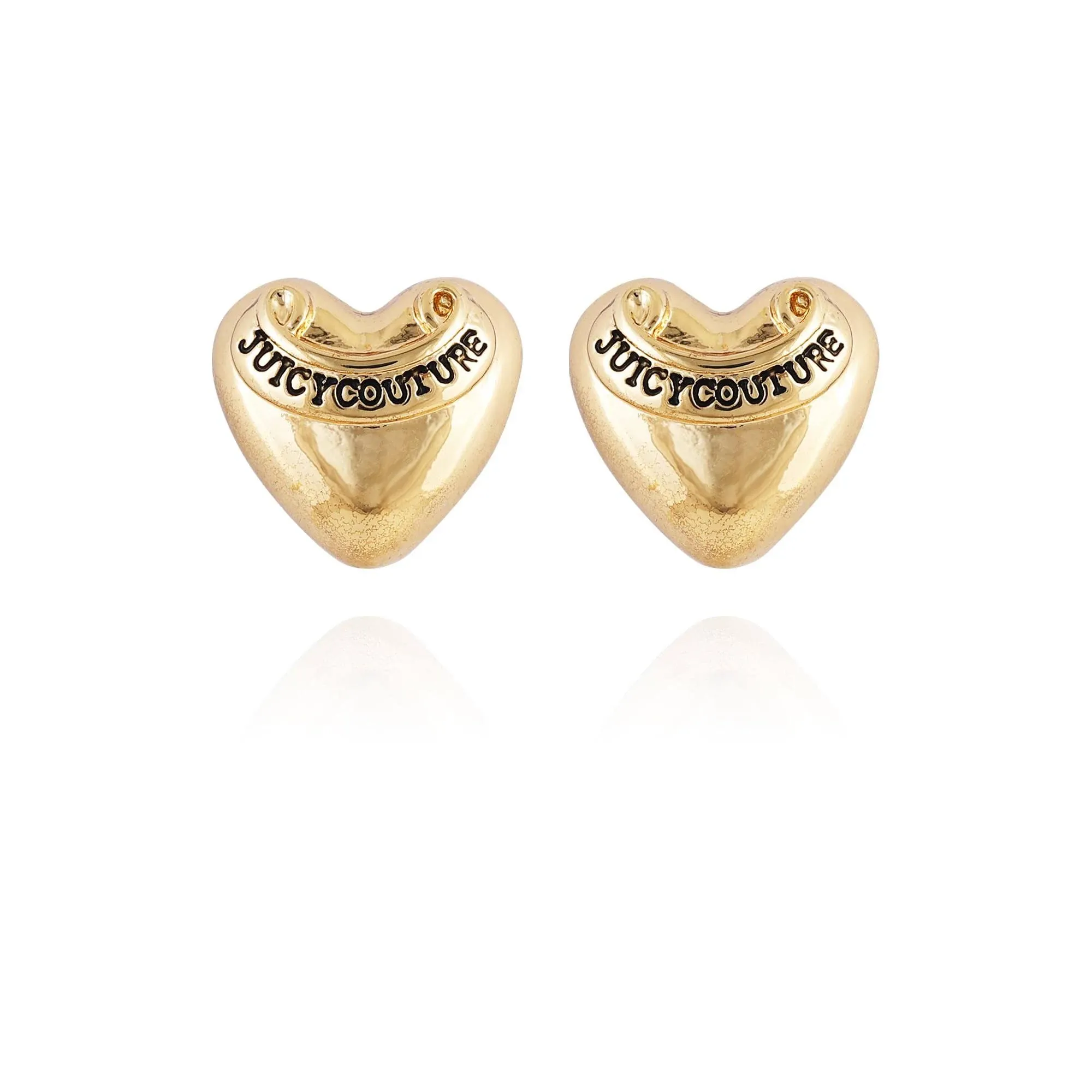 Juicy couture heart stud earrings