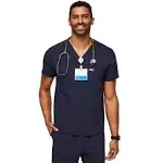 Figs Men's Chisec Three-Pocket Scrub Top Navy L