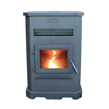 Cleveland Iron Works Pellet Stove Heater - 49000 BTU With 130 Lb. Hopper