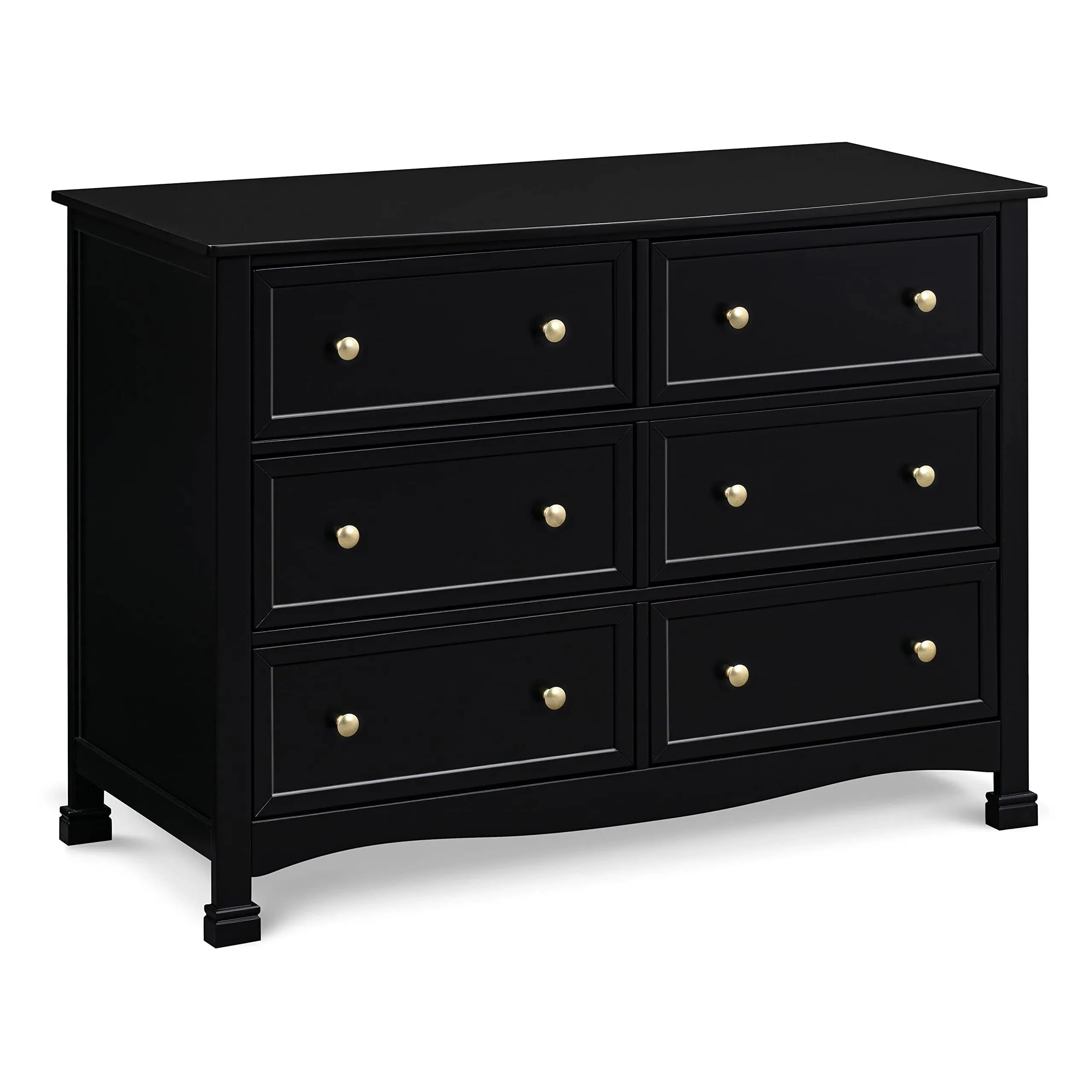 DaVinci Kalani 6-Drawer Double Wide Dresser Ebony