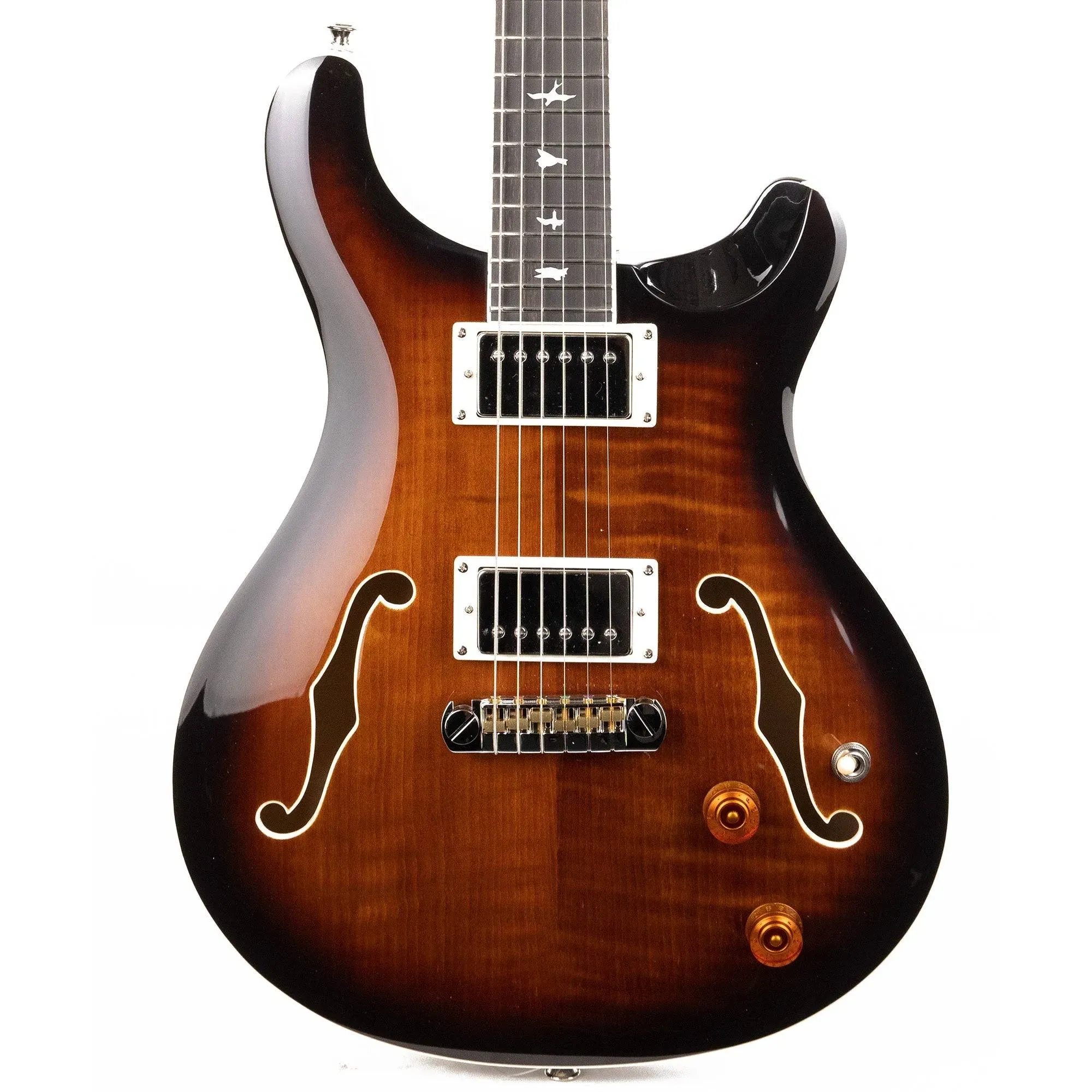 PRS SE Hollowbody II - Black Gold Burst