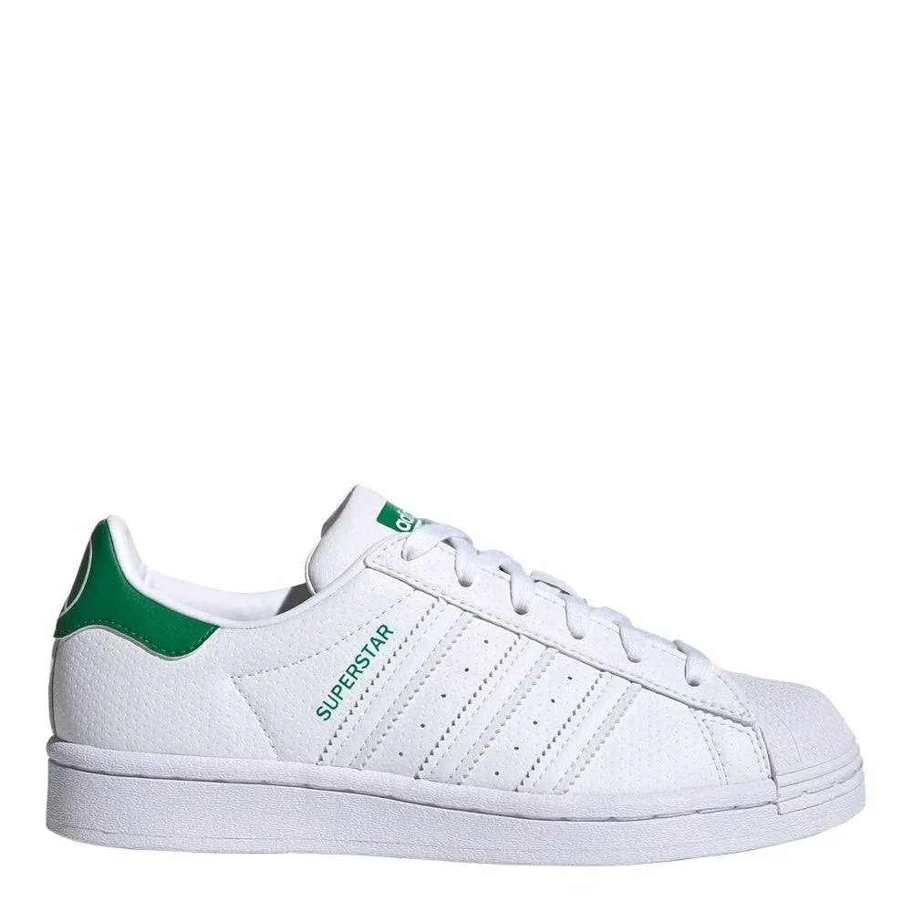 adidas Kid's Superstar White Green