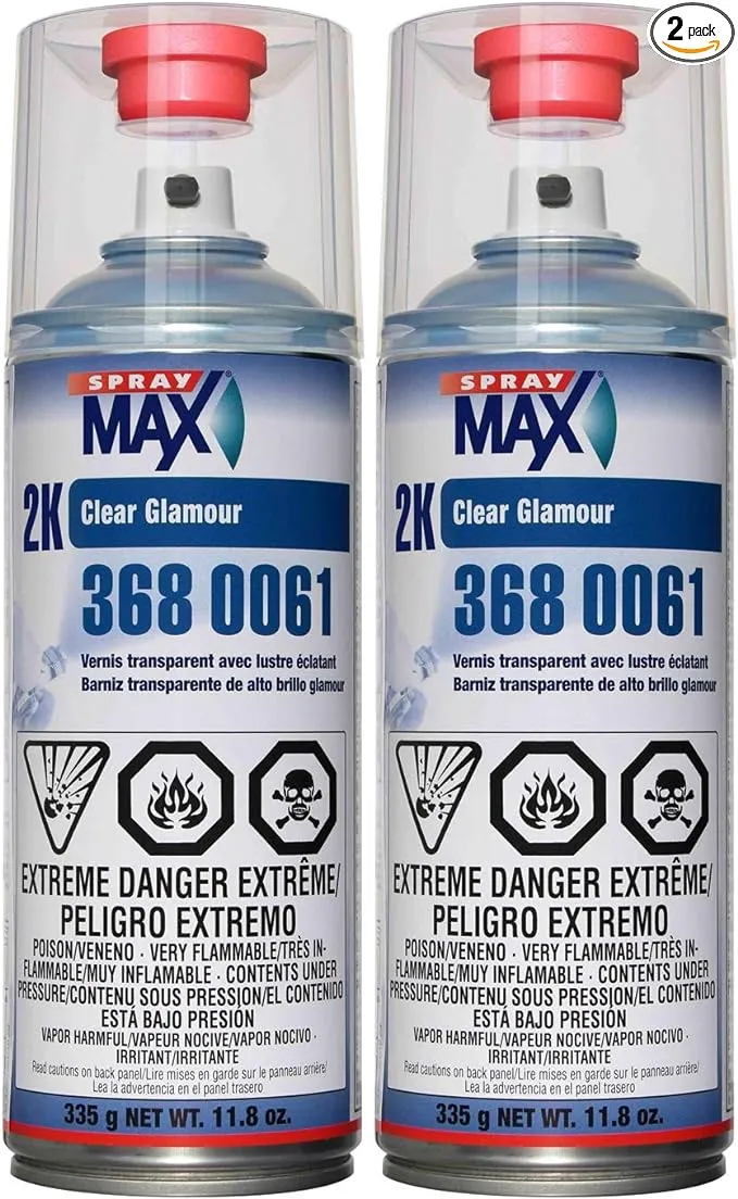 Spray max USC 2k High Gloss Clearcoat Aerosol (2 PACK)