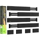 Bamboo Drawer Dividers Organizers, Expandable Drawer Separators Splitter,17-2.<wbr/>..