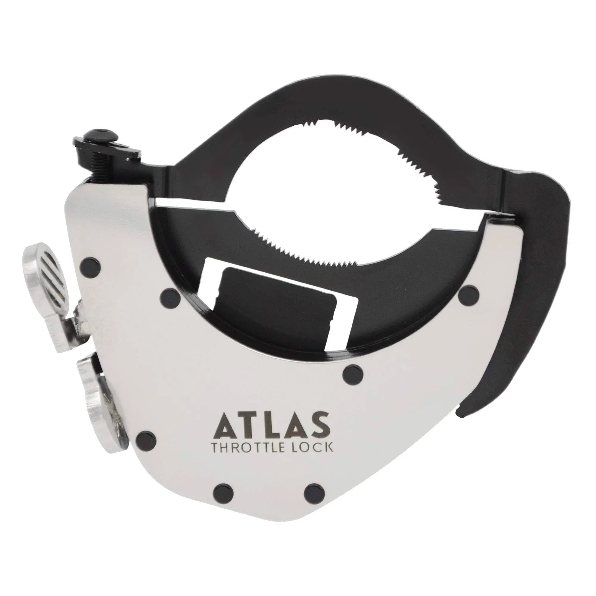 Atlas Throttle Lock Motorcycle Cruise Control Throttle Assist Polished Bottom Kit