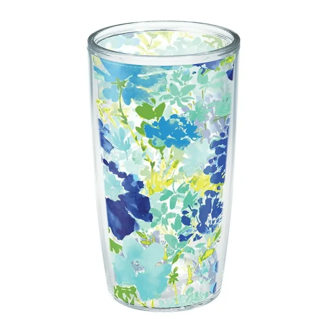 Tervis Fiesta Meadow Floral Made in USA Double Walled  Insulated Tumbler Cup Keeps Drinks Cold & Hot, 16oz, Classic Unlidded