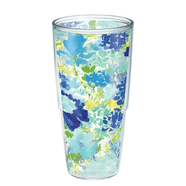 Tervis Fiesta Meadow Floral Made in USA Double Walled  Insulated Tumbler Cup Keeps Drinks Cold & Hot, 24oz, Classic Unlidded